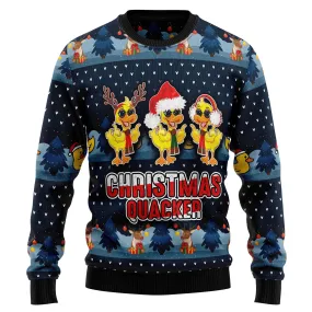 Ugly Christmas Sweater JulesRoche All-Over-Print Wool Blend