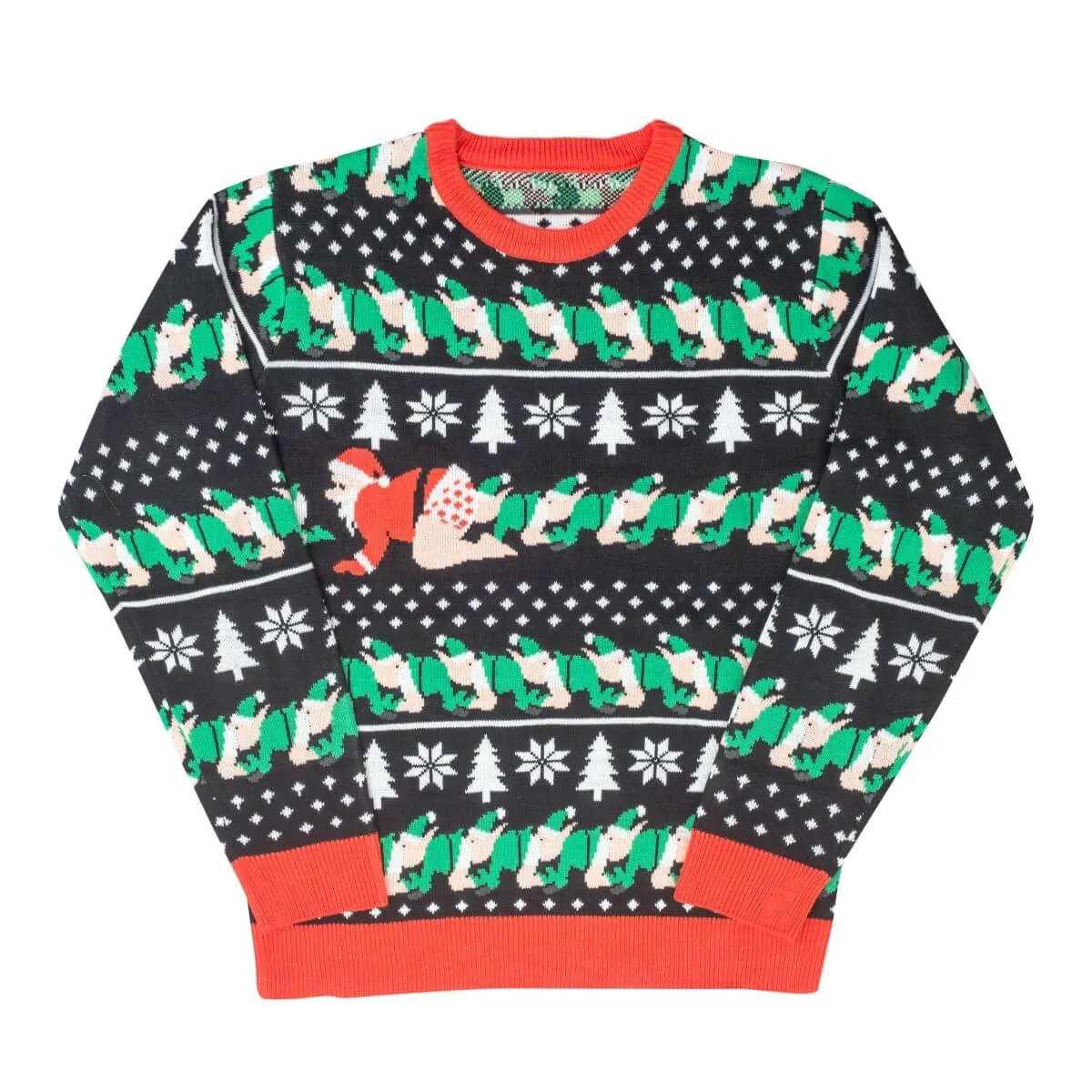 Ugly Christmas Sweater JulesRoche Funny Santa Elves