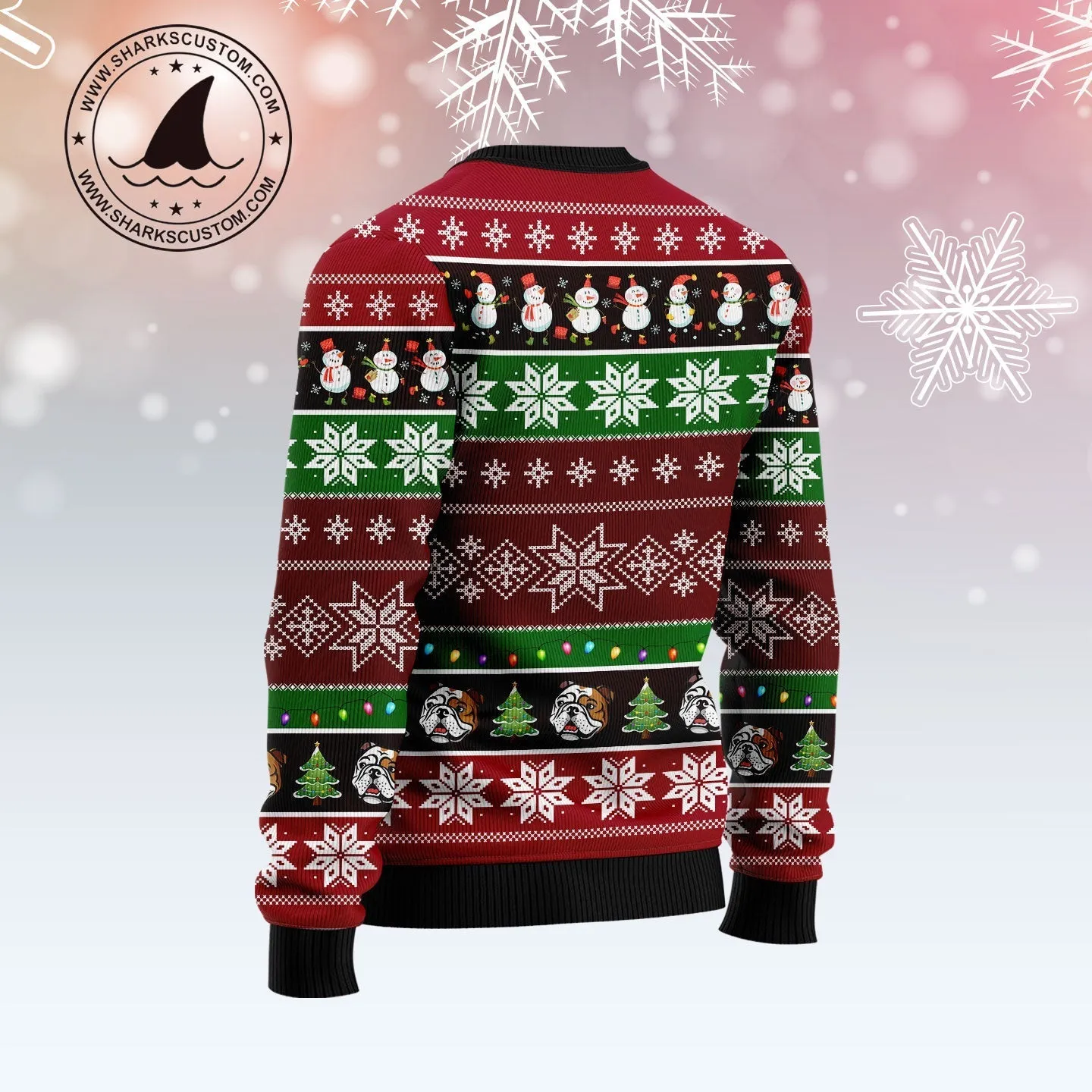 Ugly Christmas Sweater JulesRoche Trendy All-Over-Print Holiday