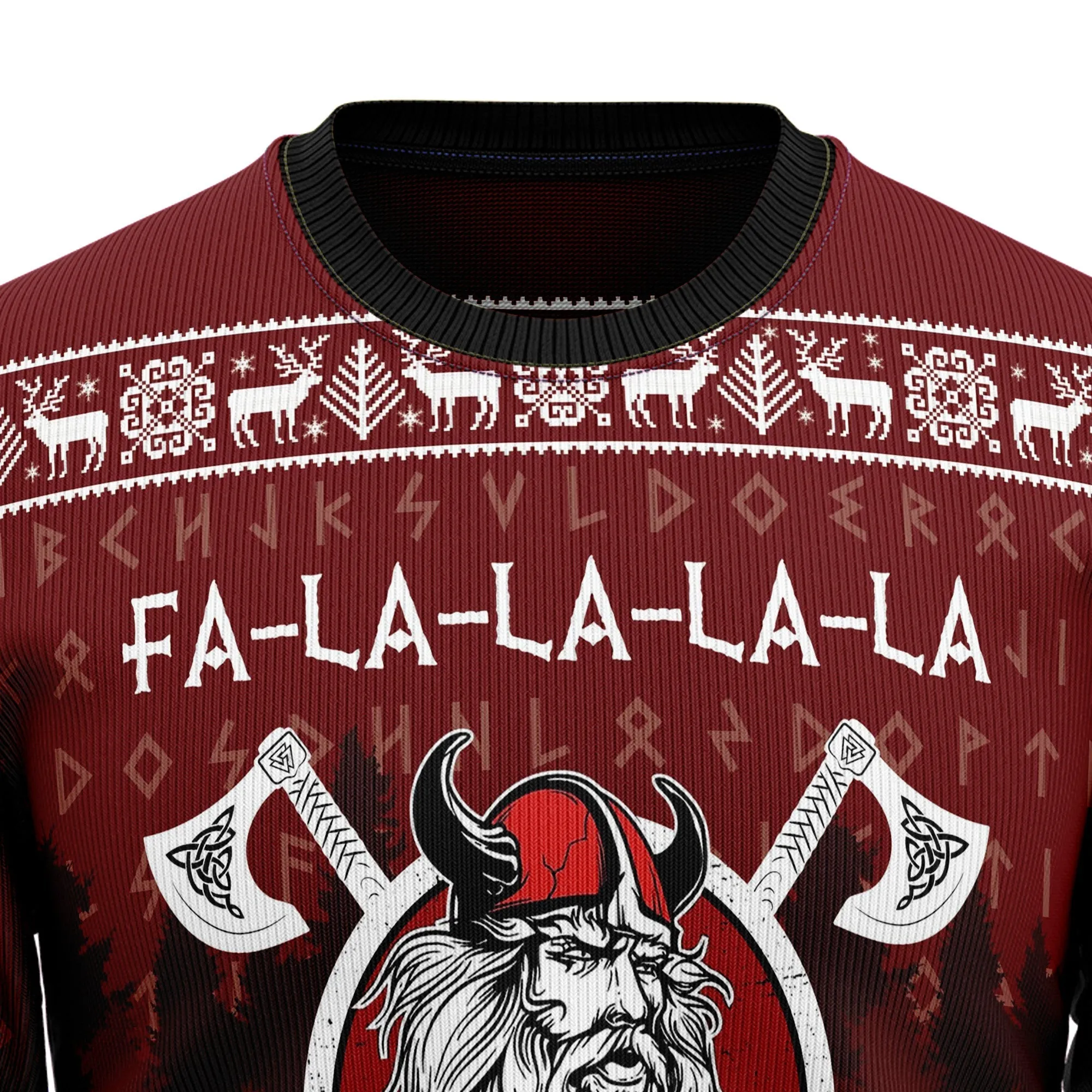 Ugly Sweater JulesRoche All-Over Print Warm Christmas Pullover