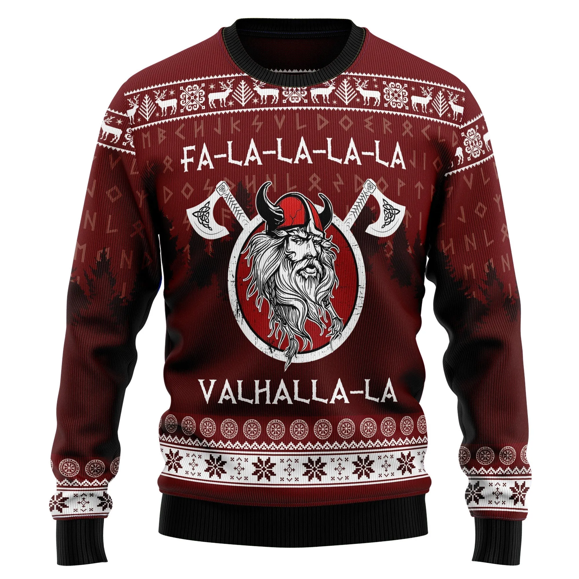 Ugly Sweater JulesRoche All-Over Print Warm Christmas Pullover