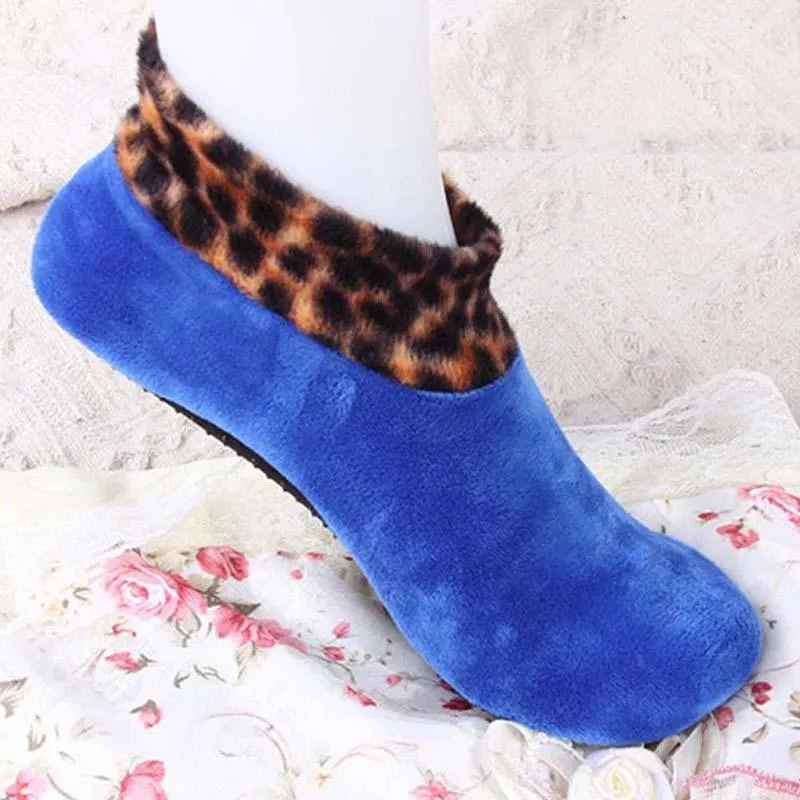 Unisex Winter Warm Non Slip Elastic Sock Slippers