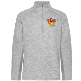 Velo FP - Electrify Coolcore 1.2 Zip Pullover with V Logo - Athletic Grey