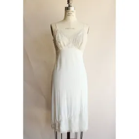 Vintage 1950s Van Raalte Nylon Slip in Ivory