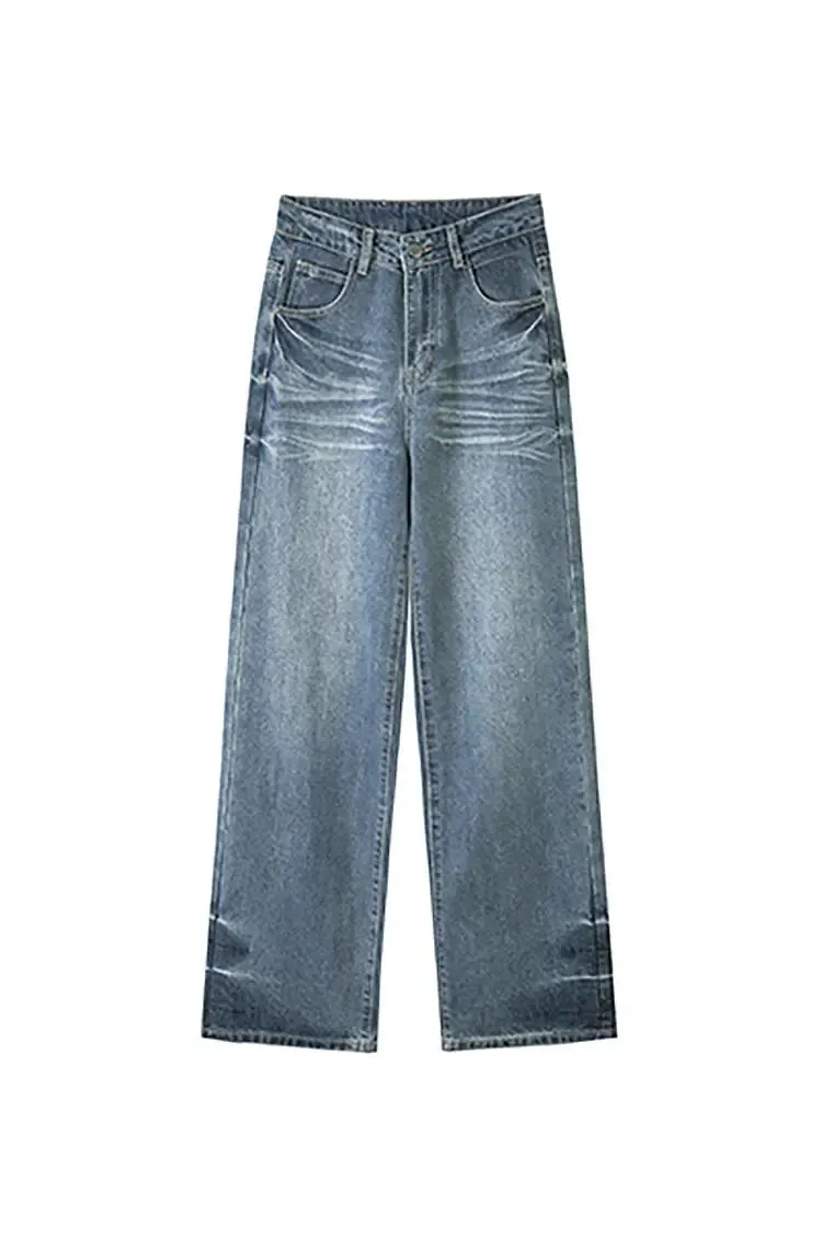 Vintage High Waist Baggy Wide Leg Jeans