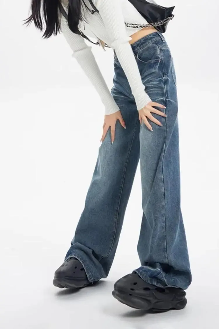 Vintage High Waist Baggy Wide Leg Jeans
