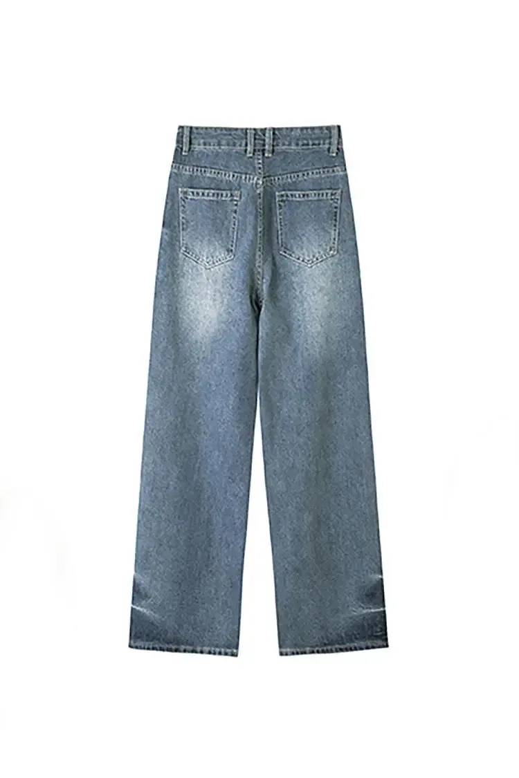 Vintage High Waist Baggy Wide Leg Jeans