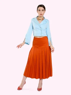 VINTAGE STYLE BOX PLEAT SKIRT