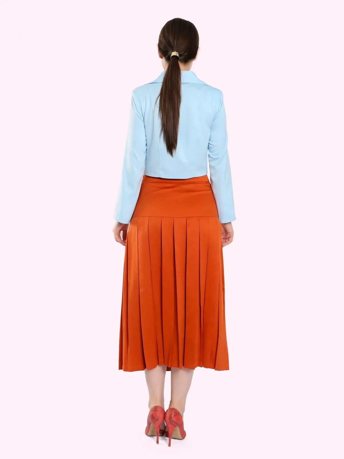 VINTAGE STYLE BOX PLEAT SKIRT