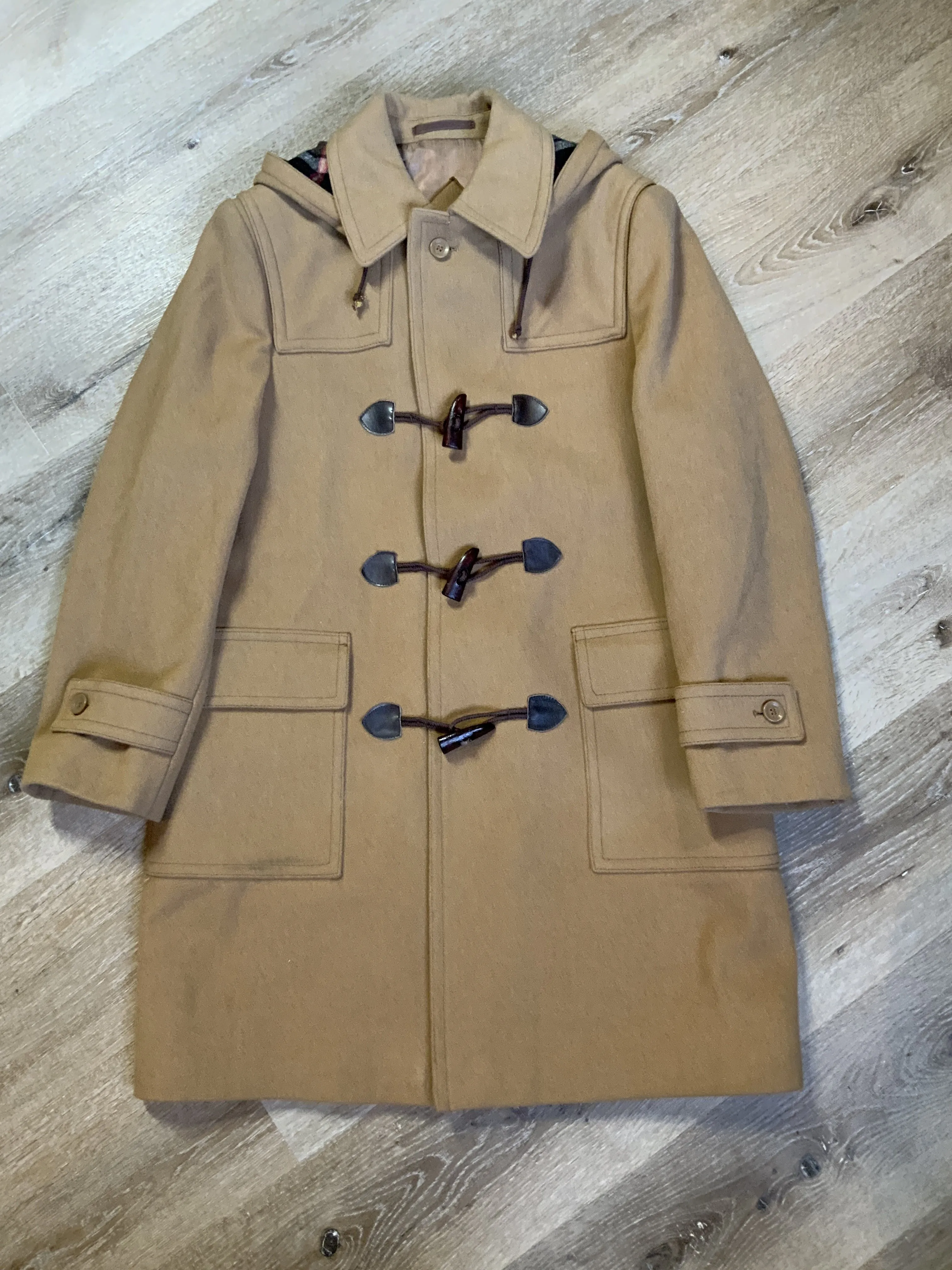 Vintage UTEX Tan Duffle Coat