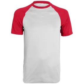 Wicking Retro Short Sleeve Jersey White-Red