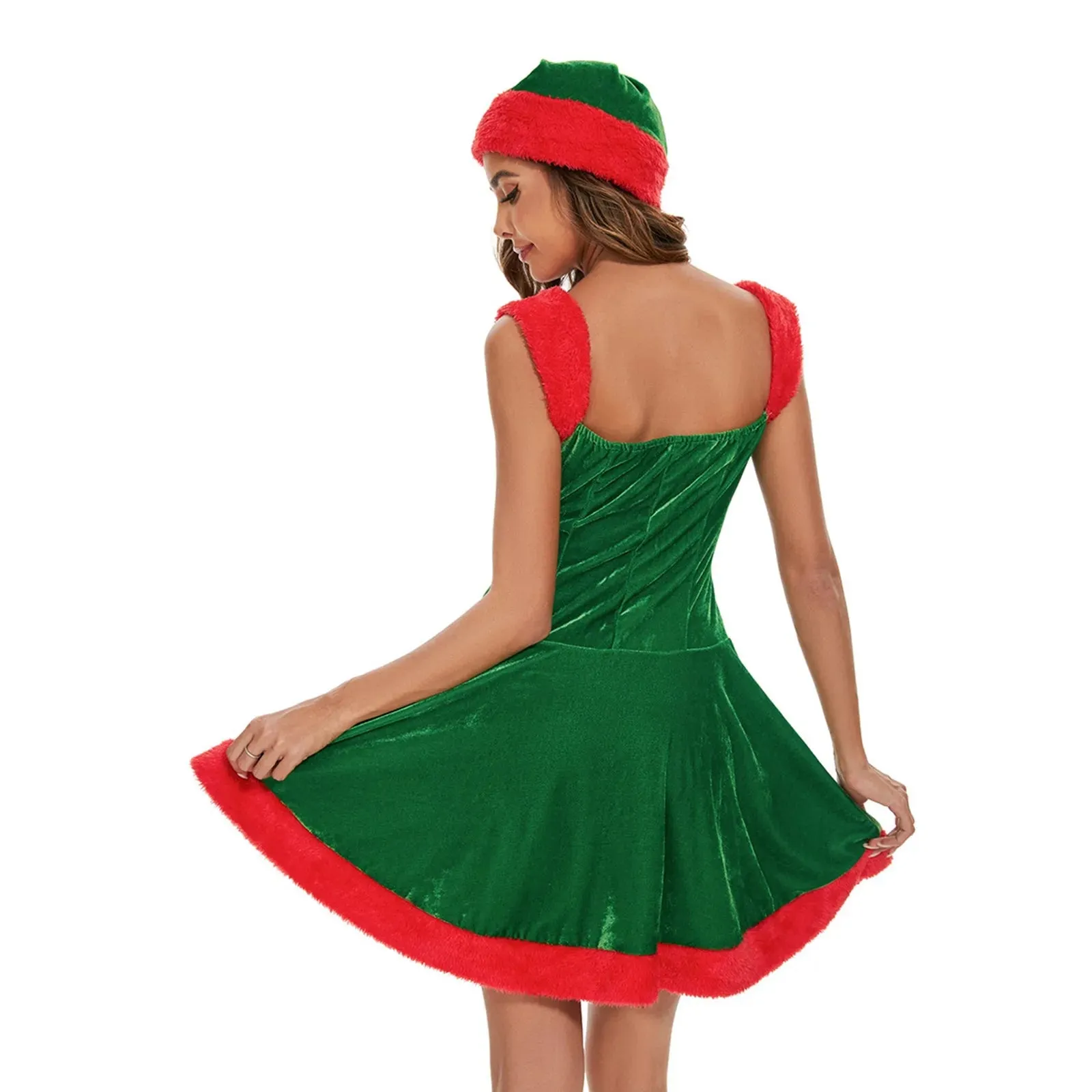 Women's Festive Costume Santa Claus Party Dress