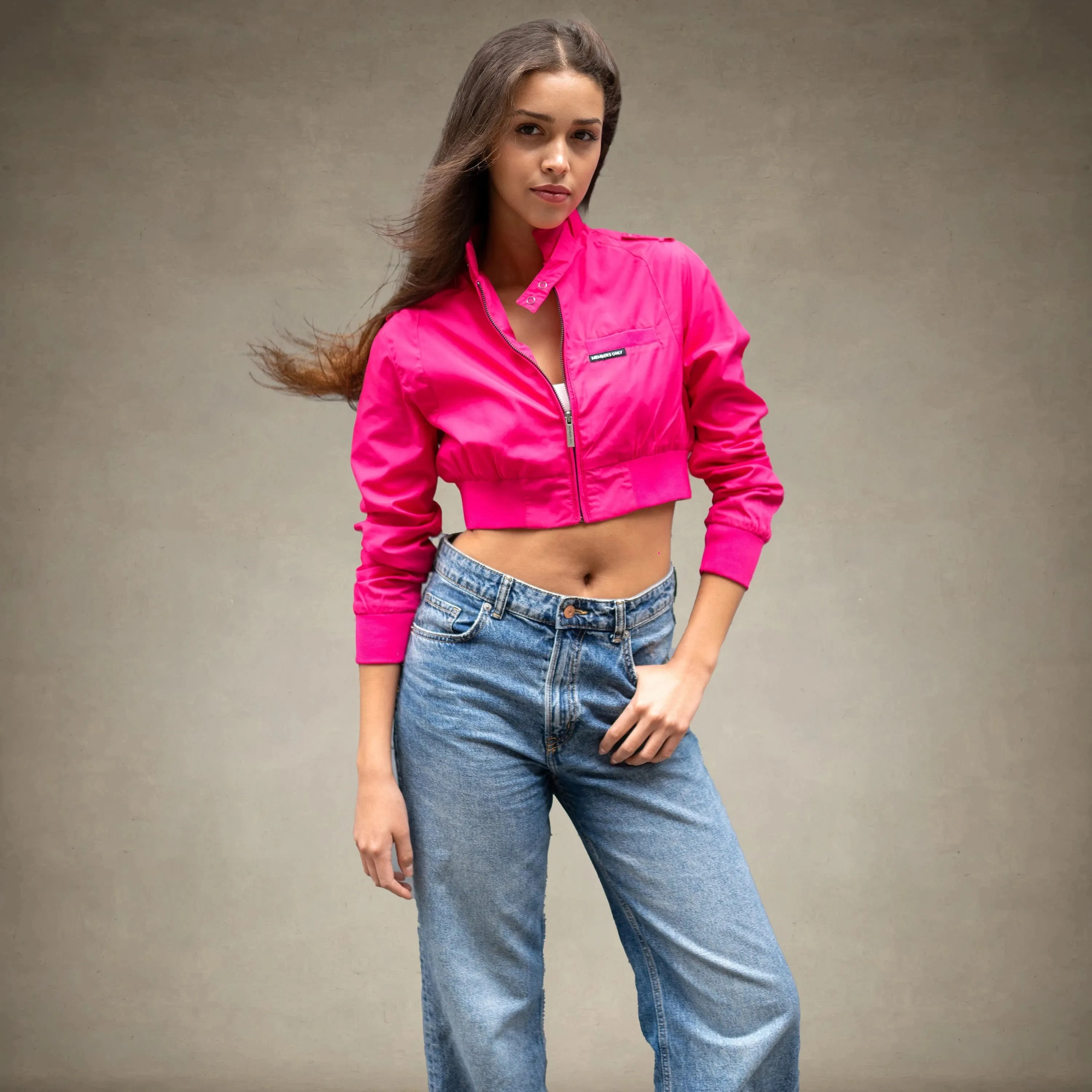Women's Mini Cropped Racer Jacket