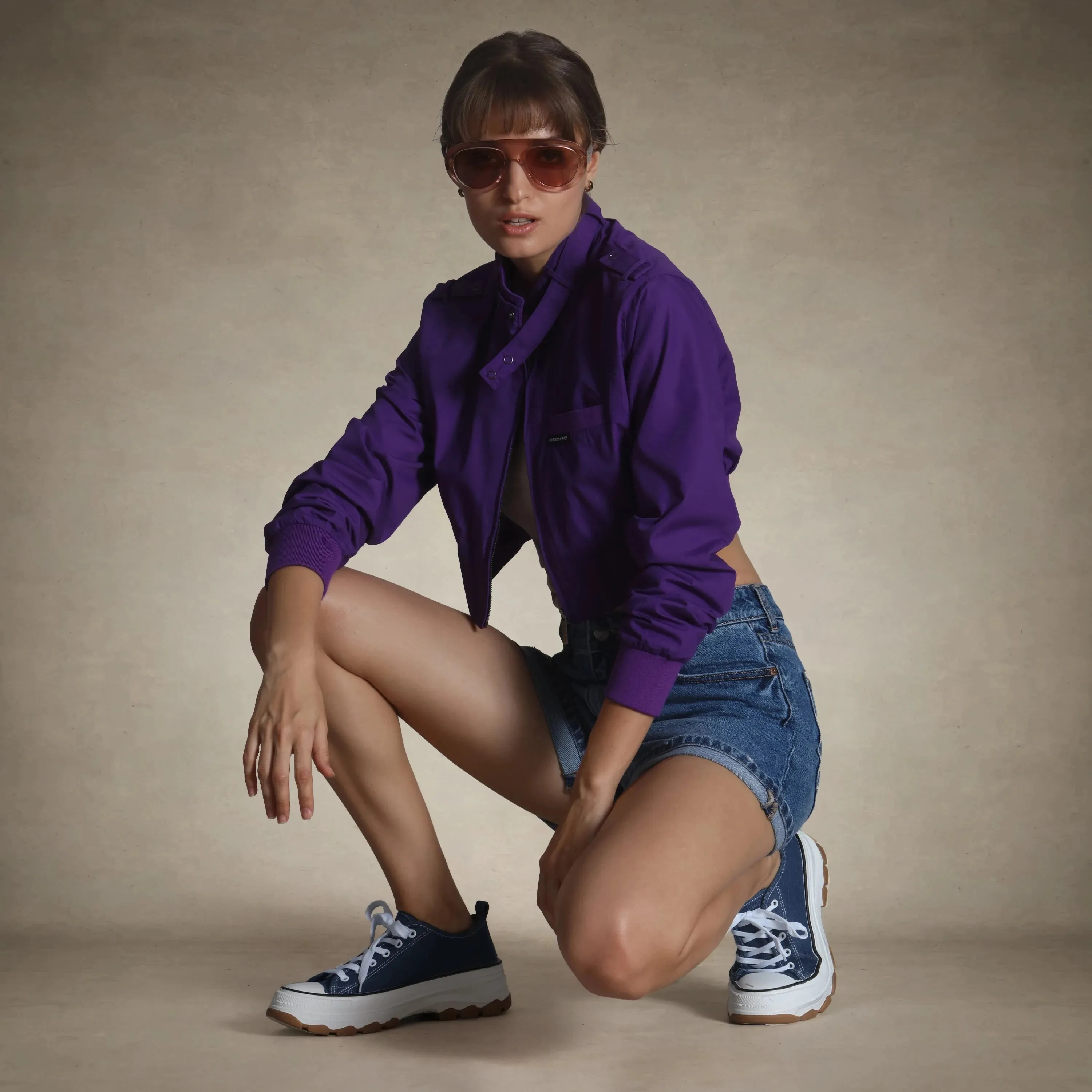 Women's Mini Cropped Racer Jacket