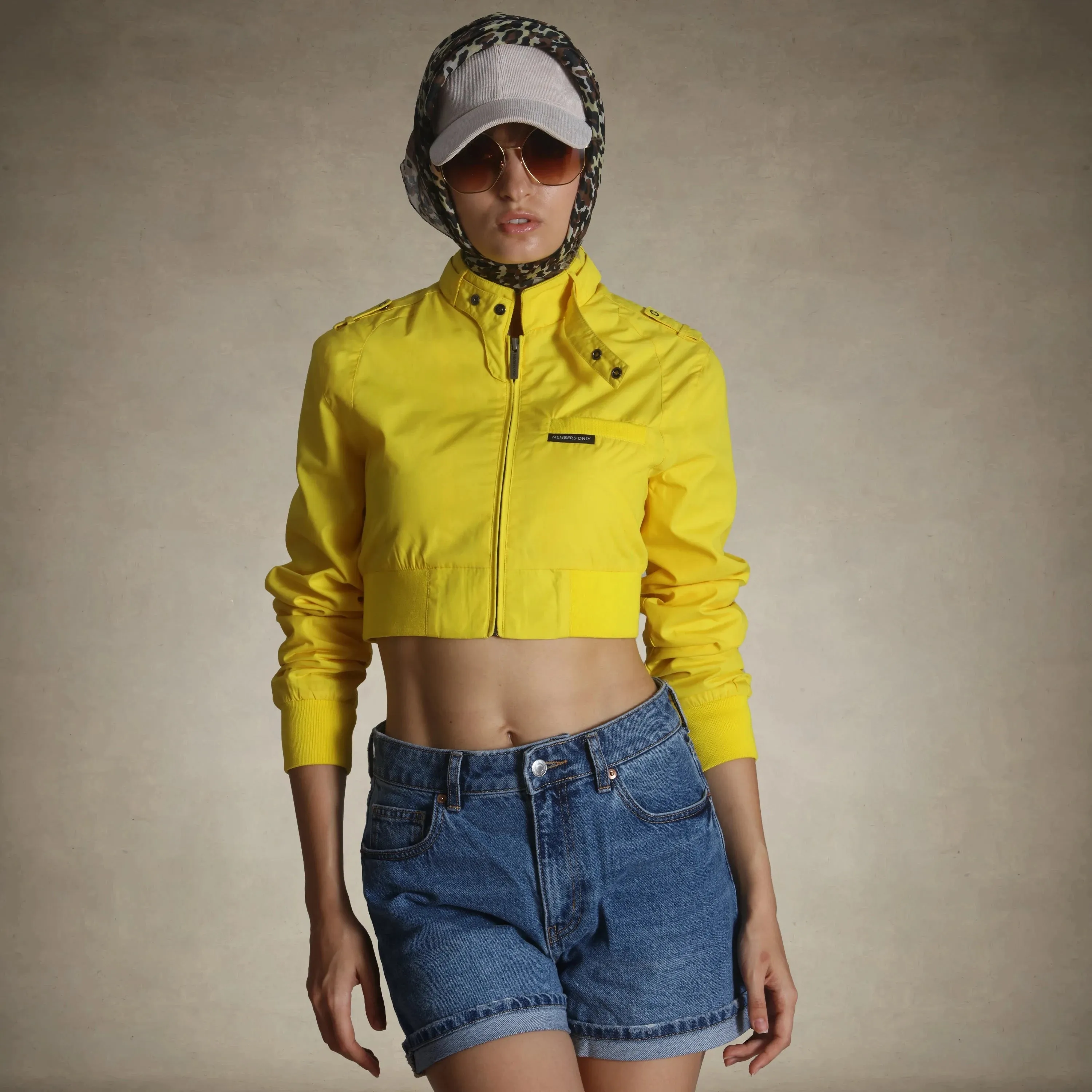 Women's Mini Cropped Racer Jacket