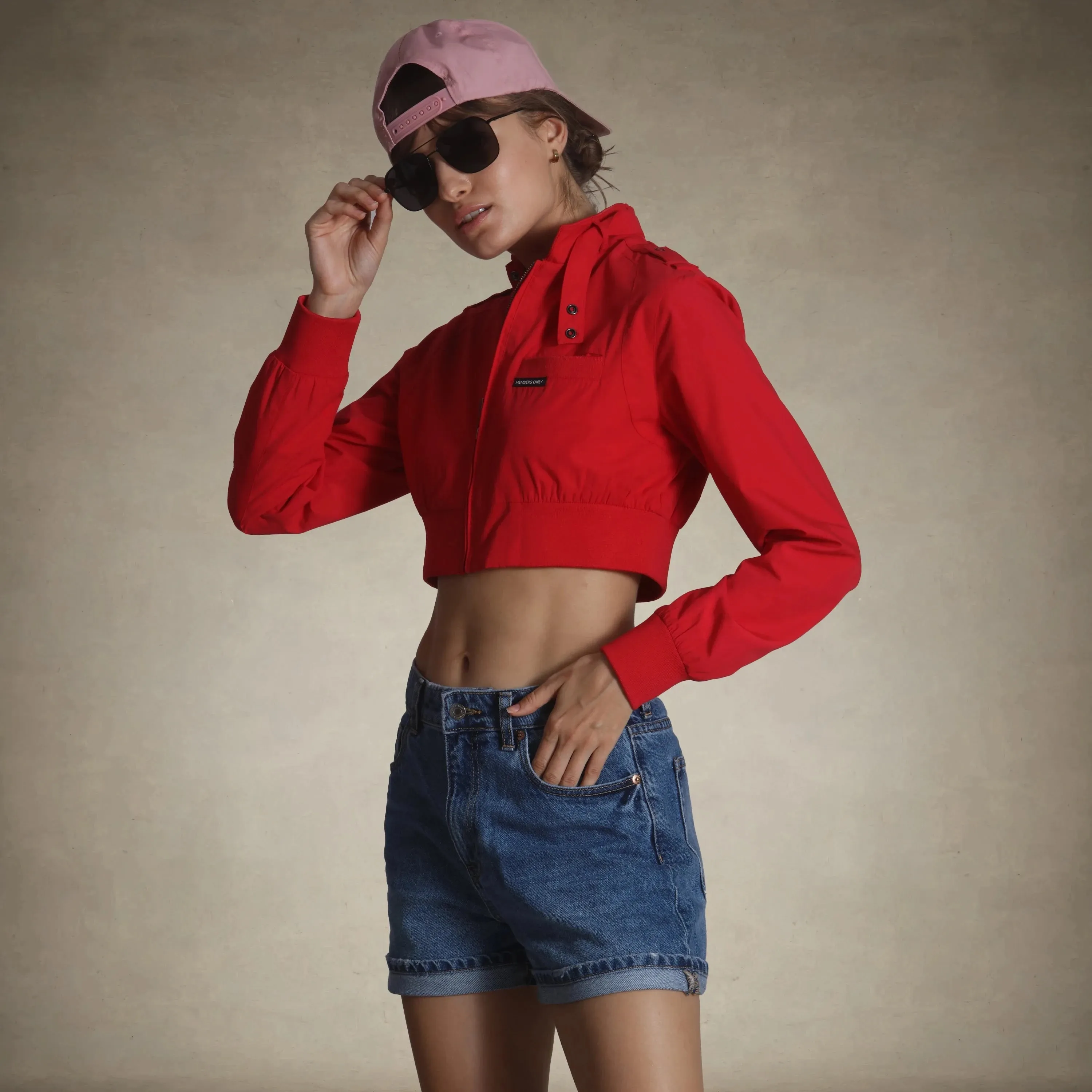 Women's Mini Cropped Racer Jacket