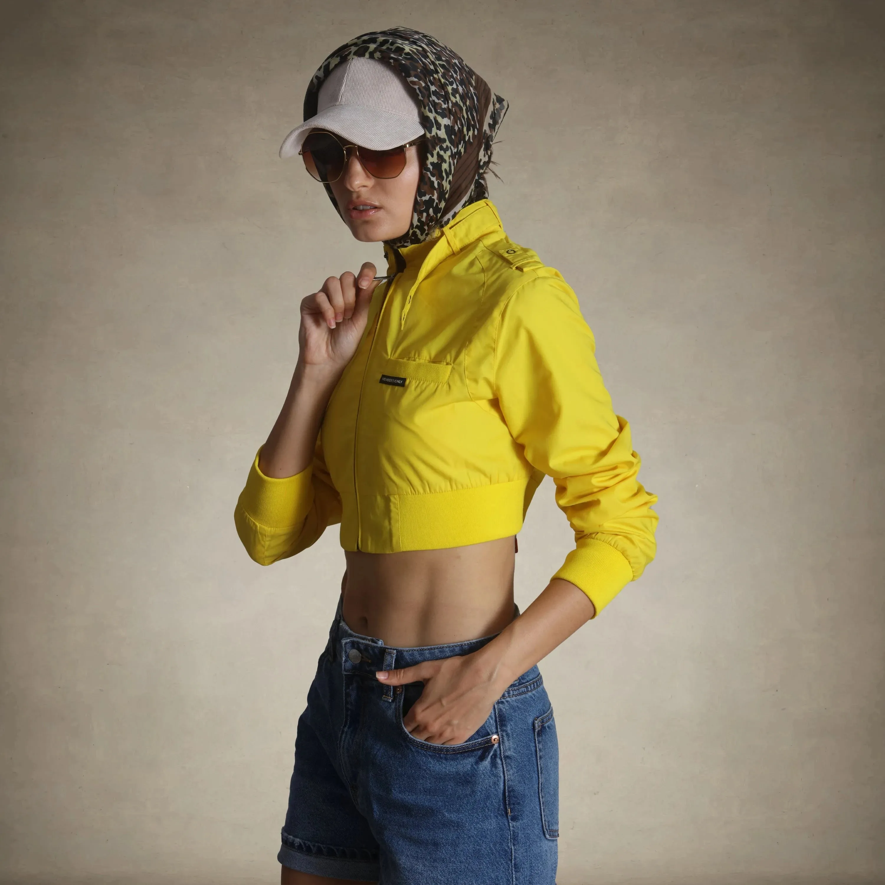 Women's Mini Cropped Racer Jacket