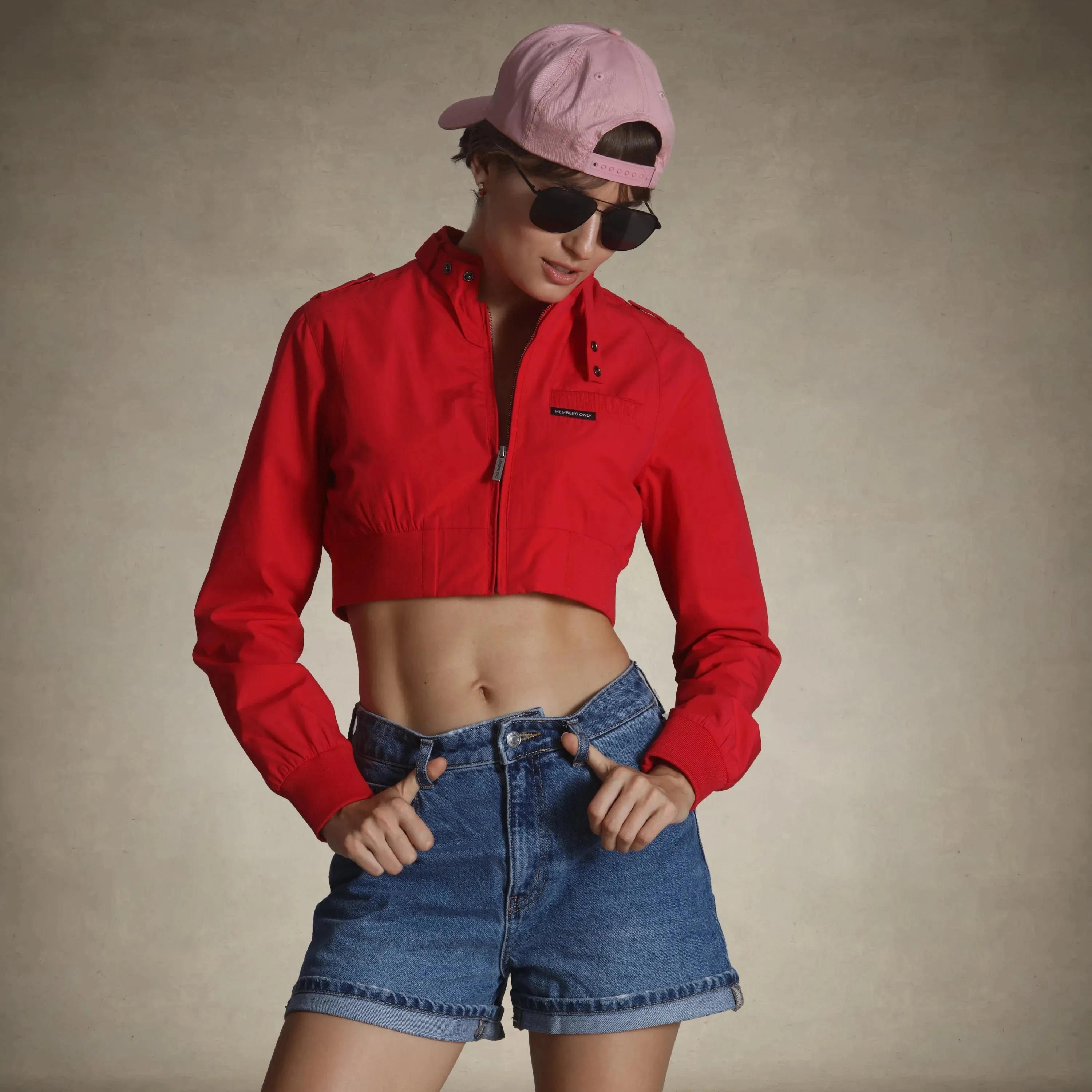 Women's Mini Cropped Racer Jacket