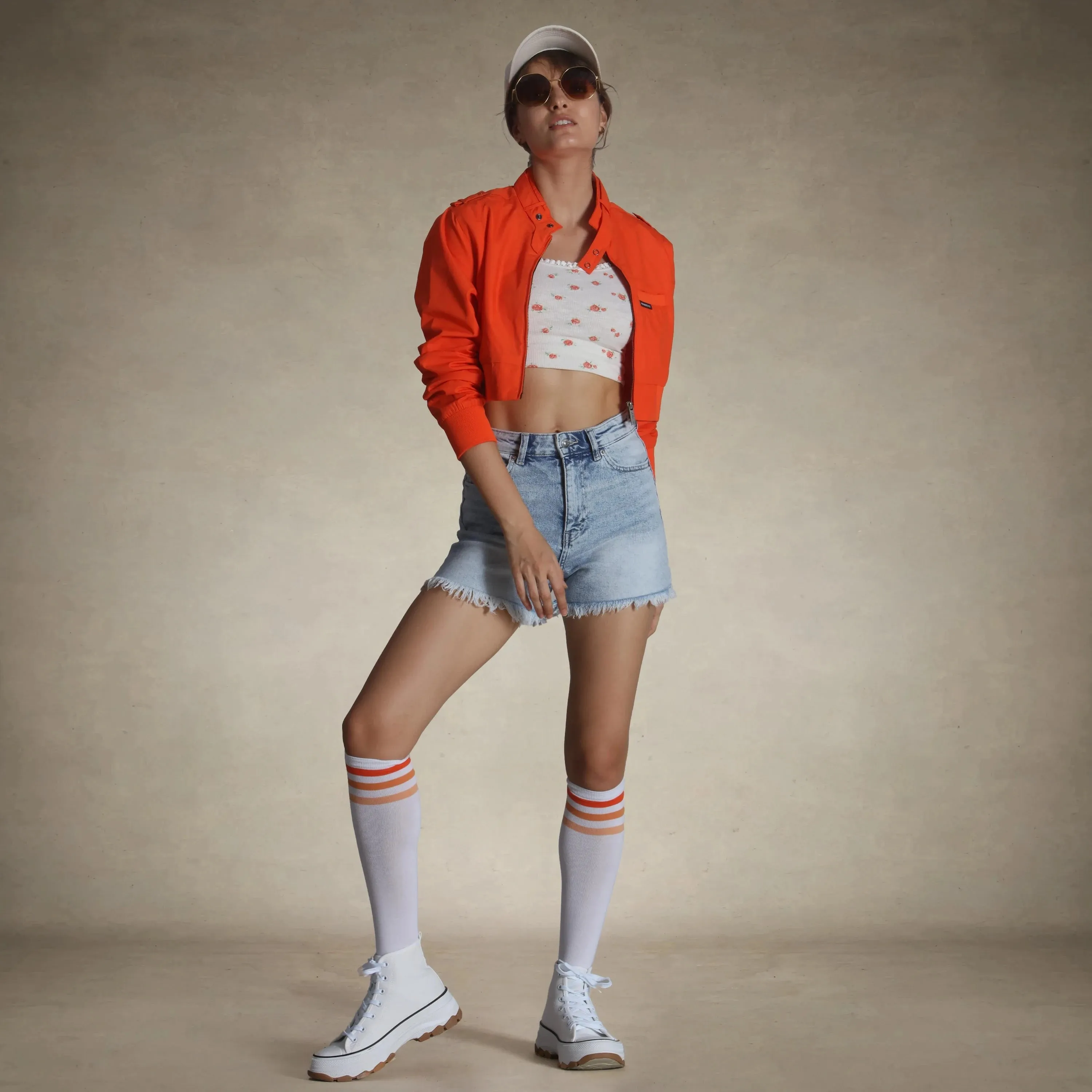 Women's Mini Cropped Racer Jacket