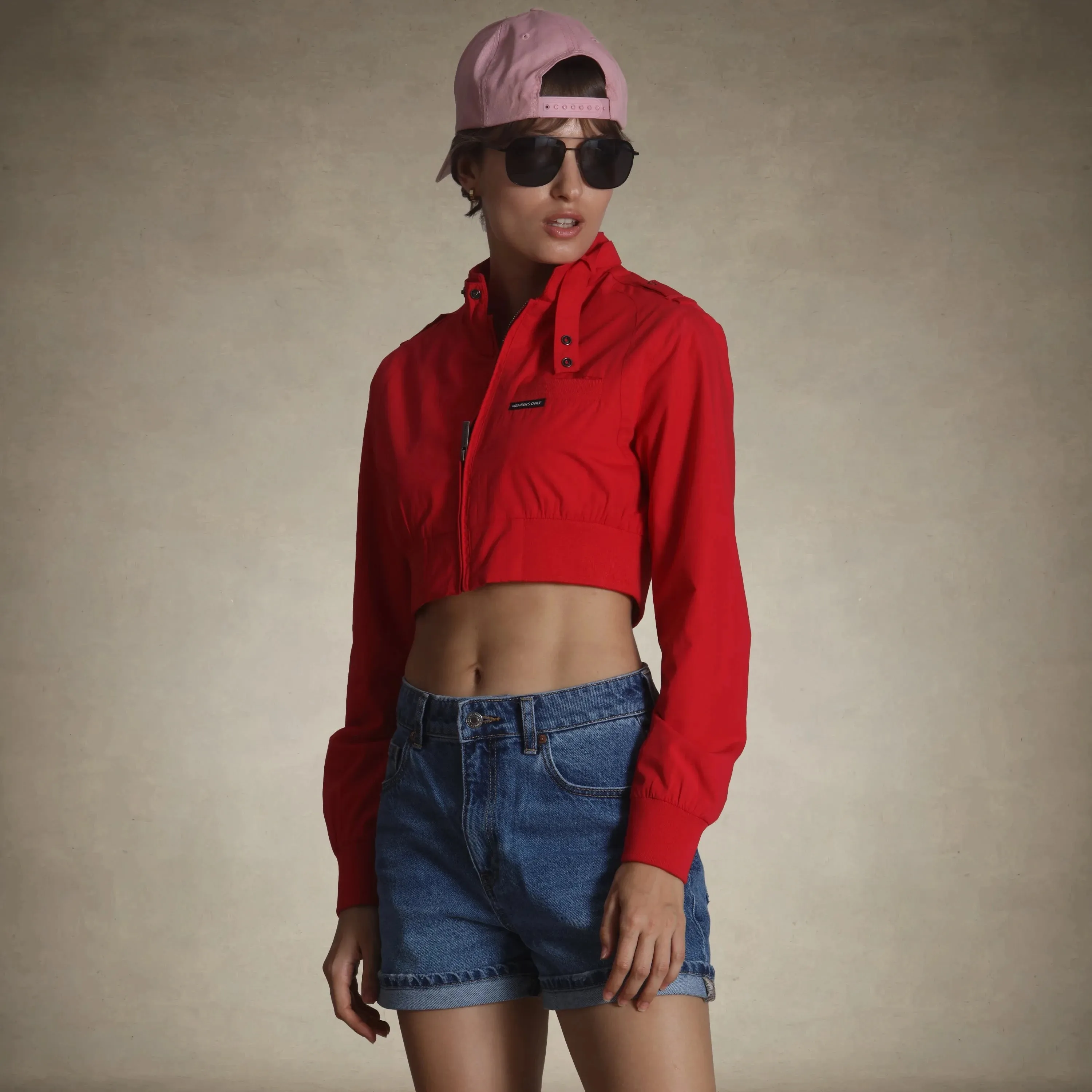 Women's Mini Cropped Racer Jacket