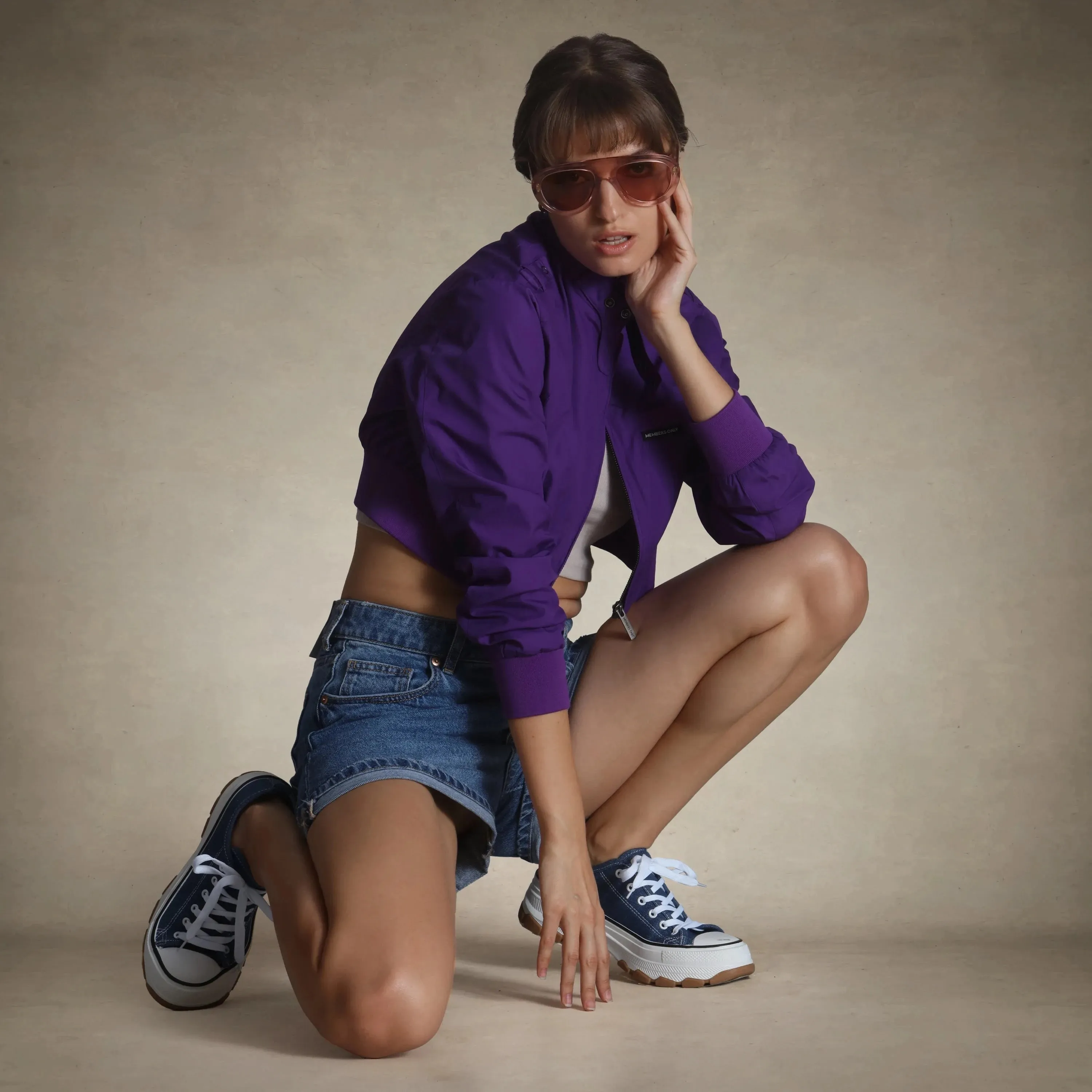 Women's Mini Cropped Racer Jacket
