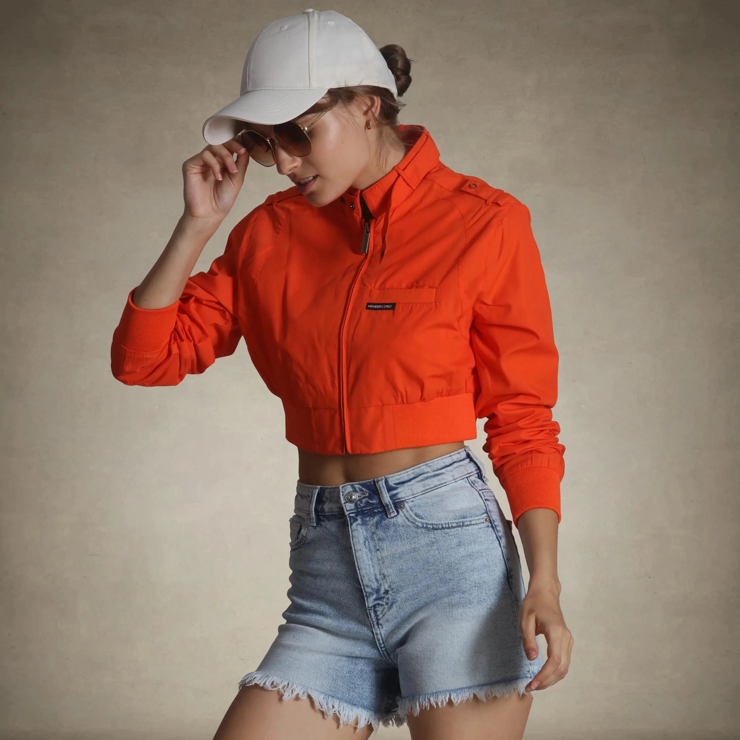 Women's Mini Cropped Racer Jacket