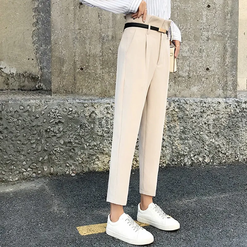 Women's Spring Casual High Waist Pants