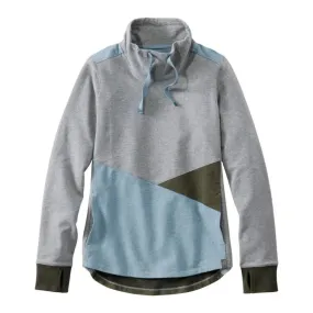 W's Cozy Colorblock Mixed-Knit Pullover