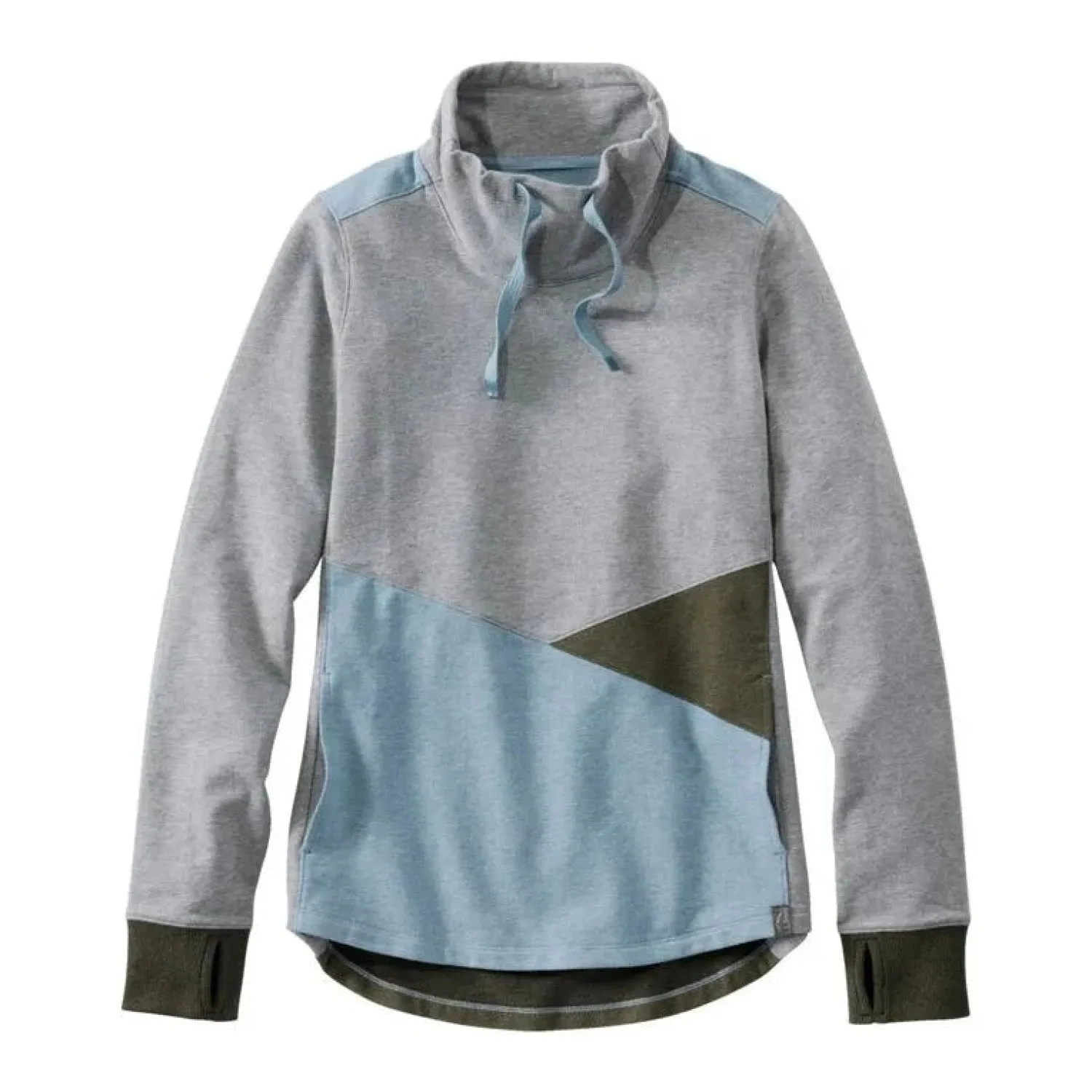 W's Cozy Colorblock Mixed-Knit Pullover