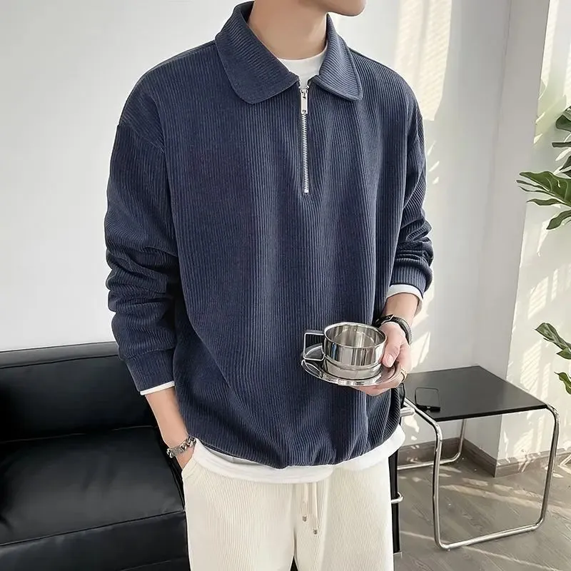 Xavier Polo Pullover | Lässiger Herrenpullover mit Reißverschluss für den täglichen Gebrauch