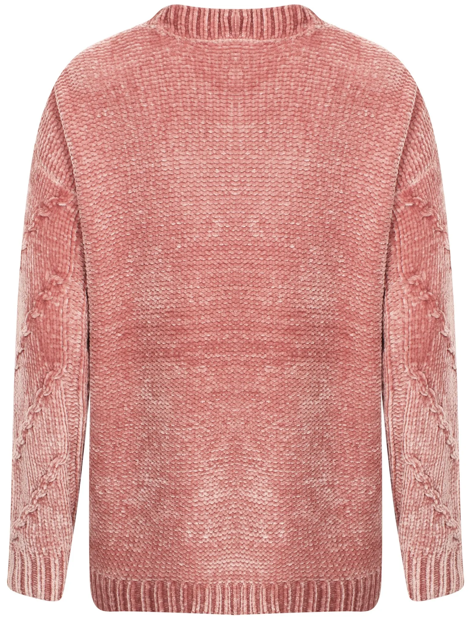 Yandel Chenille Cable Knit Jumper in Damask Pink - Tokyo Laundry